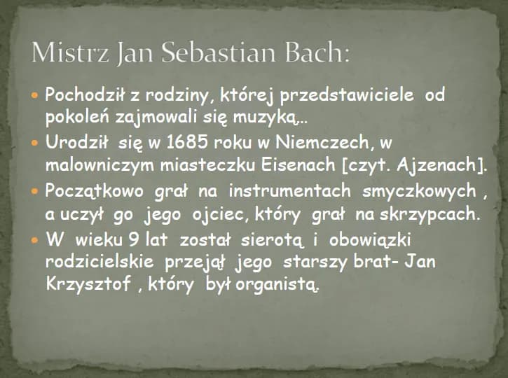 J.S. Bach – Wielki Mistrz Muzyki Barokowej | Życiorys