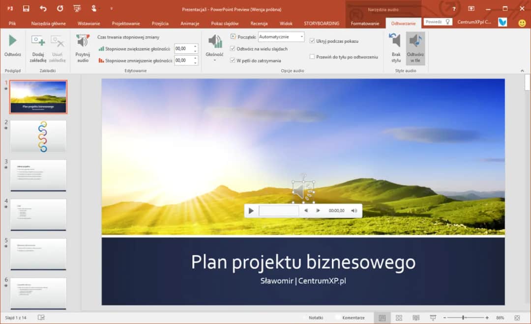 Jak wstawić podkład muzyczny w PowerPoint - 6 prostych kroków + porady